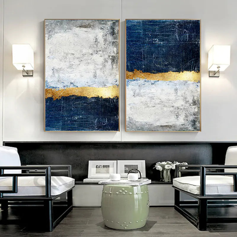 Platinum Hues Abstract Canvas