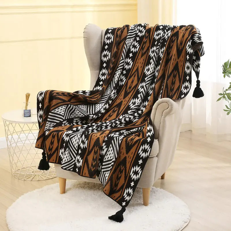 Manta Texturizada "Boho Lines"