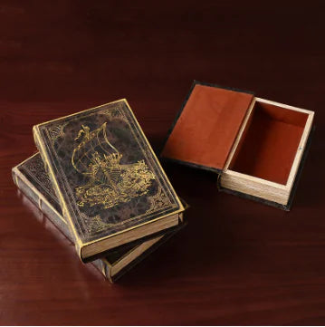 Libros decorativos estilo antiguo