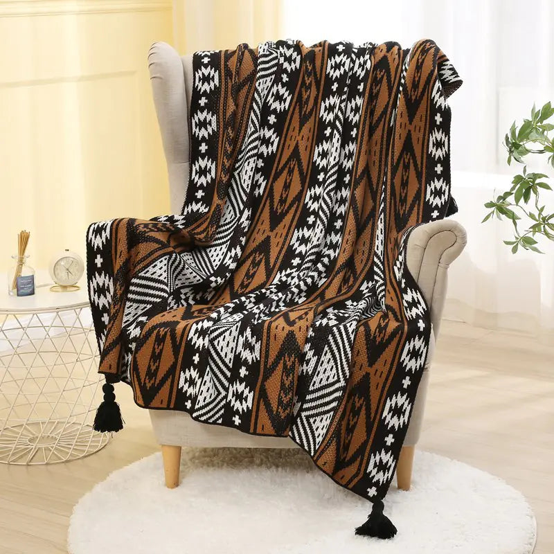 Manta Texturizada "Boho Lines"