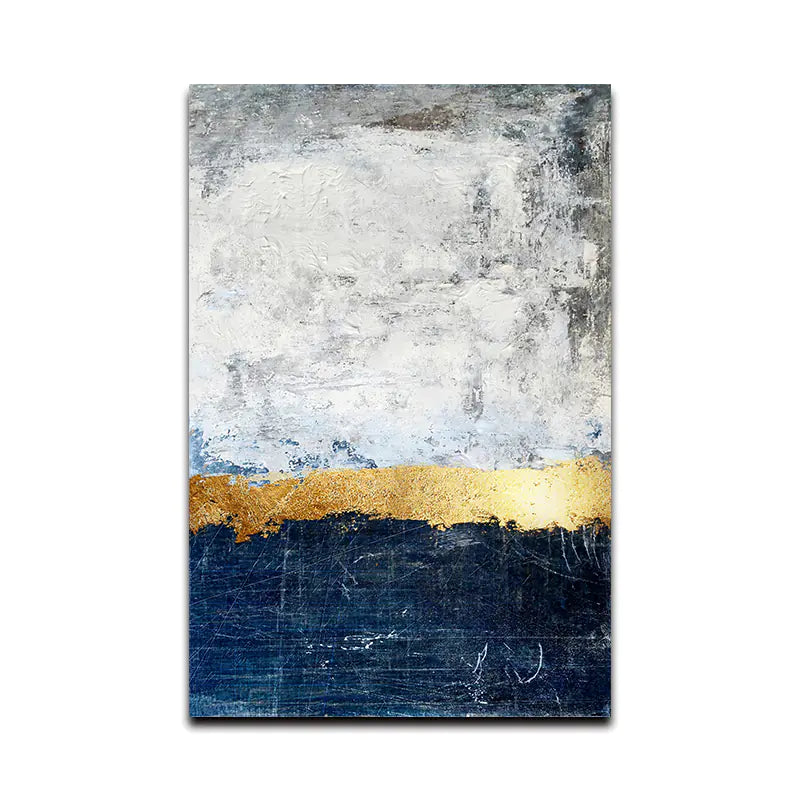 Platinum Hues Abstract Canvas
