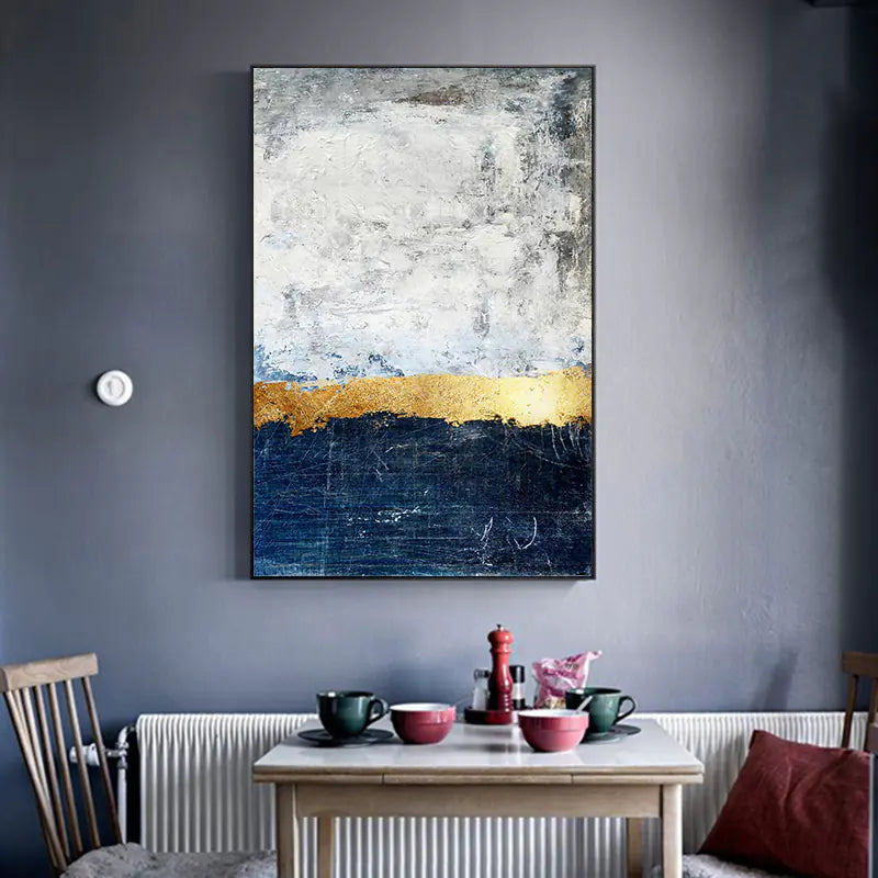 Platinum Hues Abstract Canvas