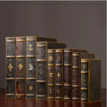 Libros decorativos estilo antiguo